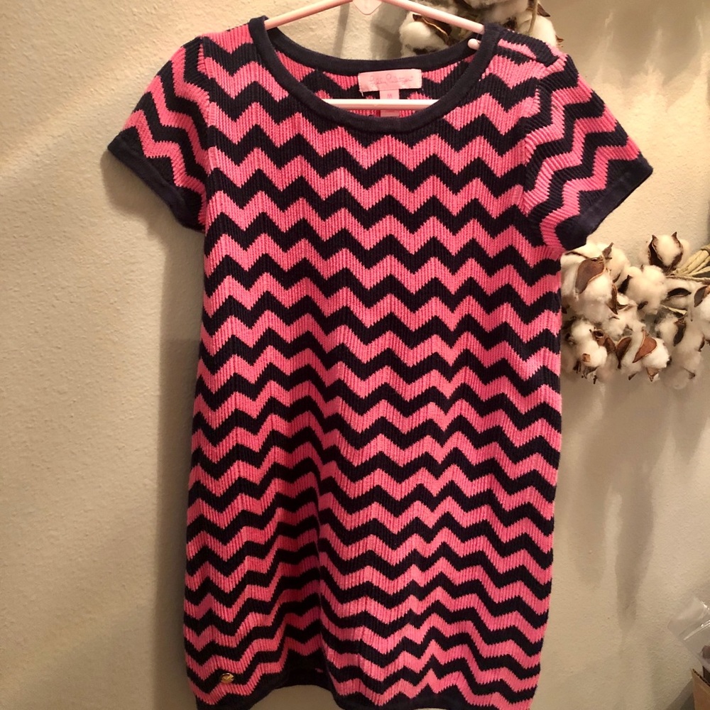 Girls Lilly Pulitzer Medium sweater dress (6/7)
